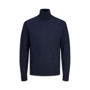 Jack & Jones Merino Knit Roll Neck Night Sky