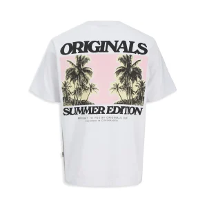 Jack & Jones Tavira Pop Tee SS Crew Neck Bright White