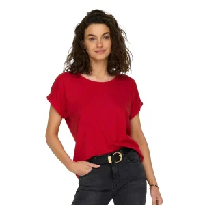 Only Moster S/S O-Neck Top Lychee