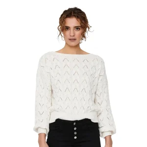 Only Brynn Life Structure L/S Pullover Knit Cloud Dancer