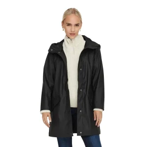Only Elisa Raincoat Black