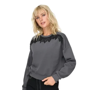 Only Sofie L/S O-Neck Sweat Magnet Pearls