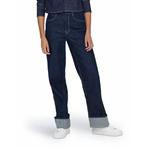 Only Mercer HW Wide Fold Up Red Dnm Rea Dark Blue