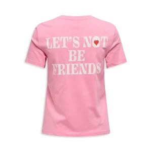 Only Lotte Life Reg S/S Not Top Sachet Pink