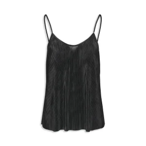 Only Claudia Plisse Singlet Black