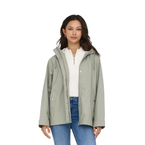 Only Elisa Short Raincoat Laurel Oak