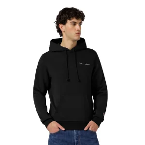 Champion Small Embroidered Logo Icon Hoodie Black