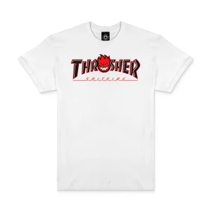 Thrasher x Spitfire Big Head Outline Tee White