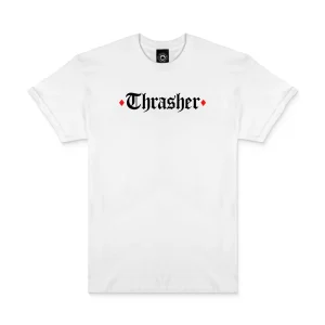 Thrasher x Spitfire The End Oath Tee White