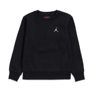 Nike Jordan Boys Jumpman Essentials Crew Sweat Black/Gym Red