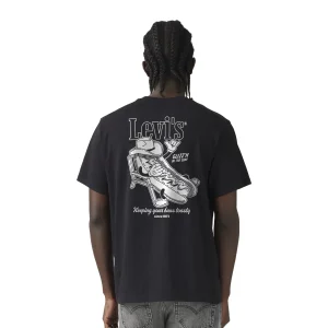 Levis LSE SS Relaxed Fit Tee Glizzn N The Sun Jet Black Body