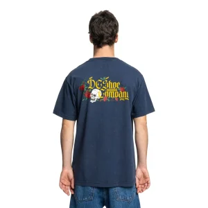 DC Shoes Standoff SS Tee Dress Blues Rain Wash