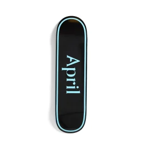 April OG Logo Blue/Black Skateboard Deck 8.5"