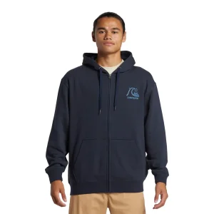 Quiksilver Graphic Zip Hoodie Dark Navy