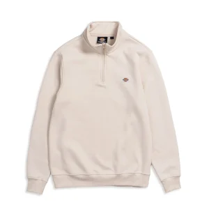 Dickies Oakport Quarter Zip Sweat Whitecap Gray