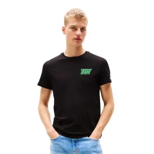Tommy Jeans Slim Bubble Print Tee Black