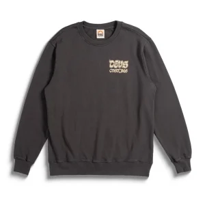 Deus Ex Machina Rinse Wash Crew Anthracite
