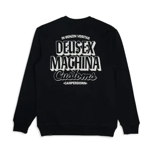 Deus Ex Machina Ever Seen Crew Sweat Black