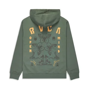RVCA Butterfly Poster Hoodie Balsam Green