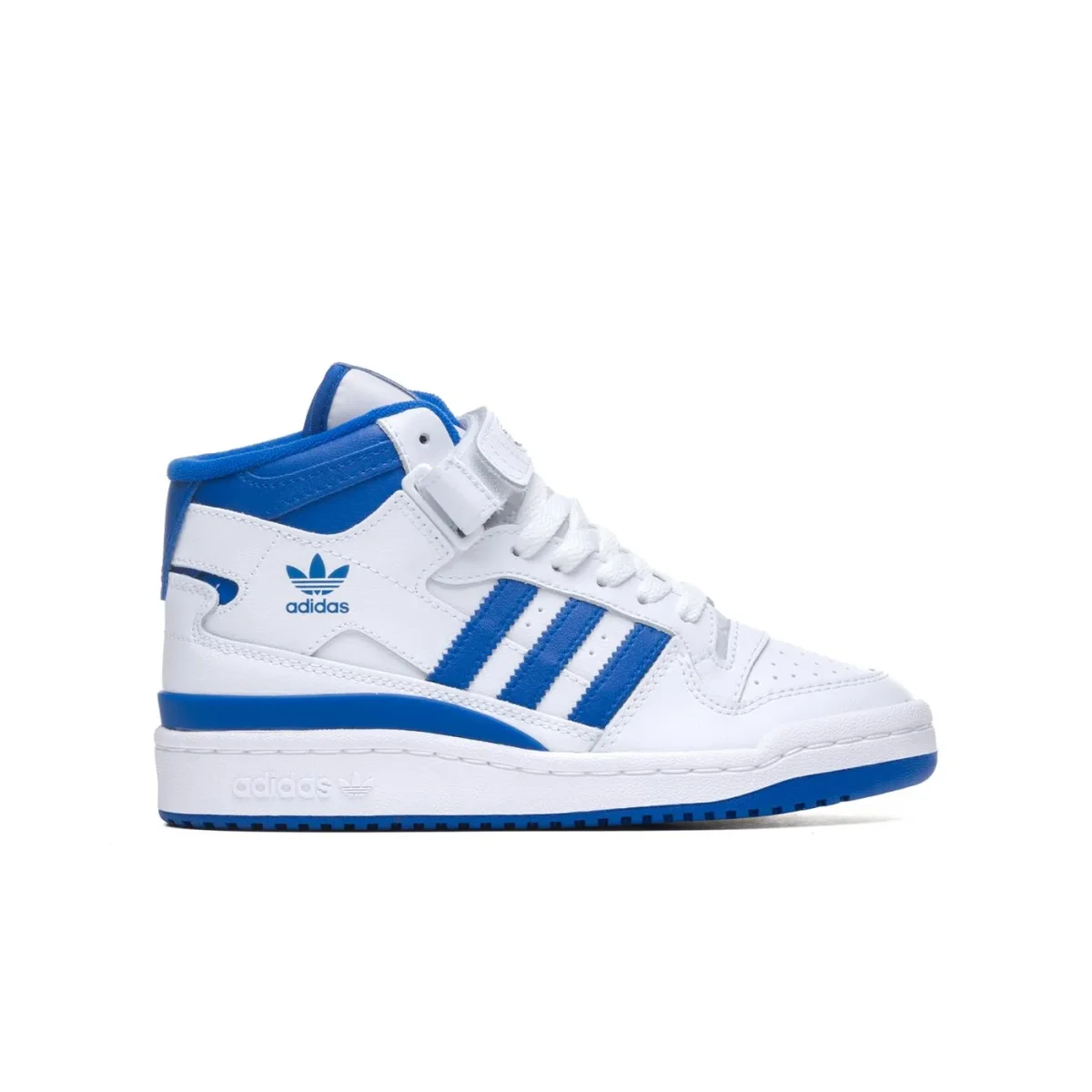 Adidas Originals Forum Mid J Ftwr White/Royal Blue/White - Image 2