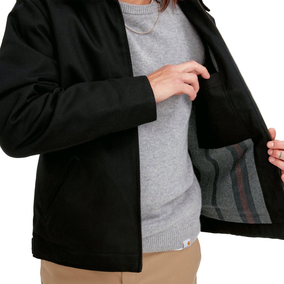 Carhartt WIP Detroit Jacket Black/Black rigid - Image 5