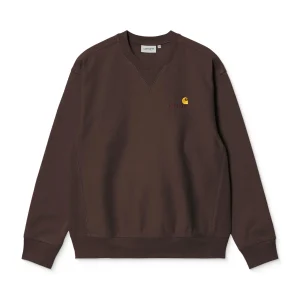 Carhartt WIP American Script Sweat Palisander