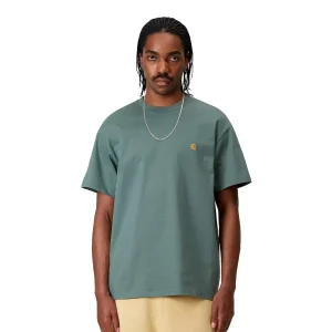 Carhartt WIP S/S Chase T-Shirt Silver Pine/Gold