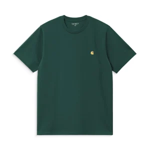 Carhartt WIP S/S Chase T-Shirt Dark Fir/Gold