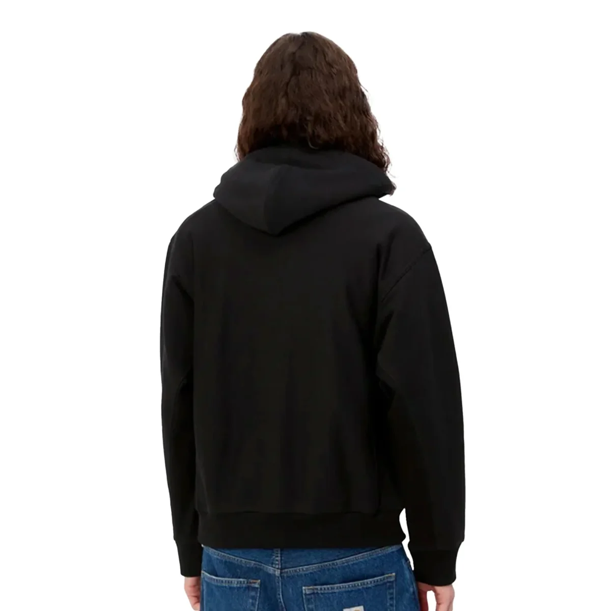 Carhartt WIP Hooded American Script Sweat Black - Image 3