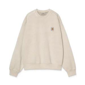 Carhartt WIP Vista Sweat Fleur De Sel garment dyed