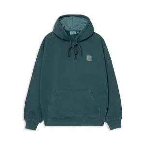 Carhartt WIP Hooded Vista Sweat Deep Lagoon garment dyed