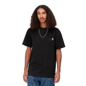 Carhartt WIP S/S American Script T-Shirt Black