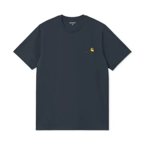 Carhartt WIP S/S American Script T-Shirt Deep Night