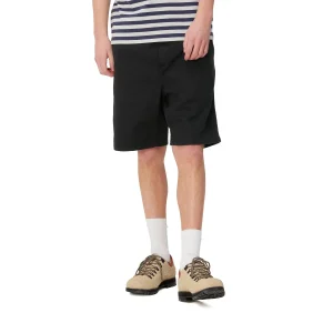 Carhartt WIP Flint Short Black garment dyed