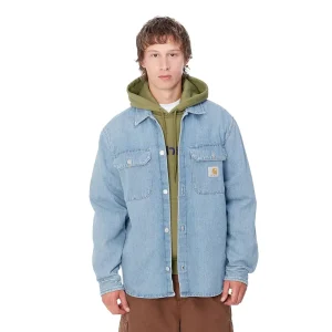Carhartt WIP Harvey Shirt Jacket Blue dark bleached