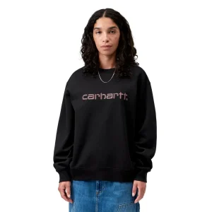 Carhartt WIP W Carhartt Sweat Black/Hortensia