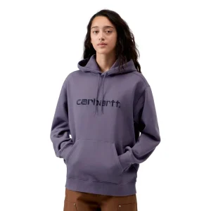 Carhartt WIP W Hooded Carhartt Sweat Shady Purple/Dark Navy