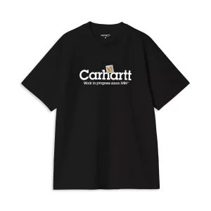Carhartt WIP S/S Label Script T-Shirt Black