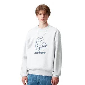 Carhartt WIP Masterpiece Sweat Ash Heather/Wolfsbane