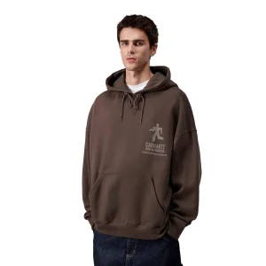 Carhartt WIP Hooded Distance Sweat Palisander stone dyed