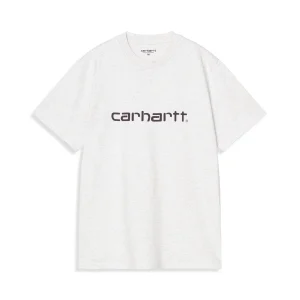 Carhartt WIP S/S Script T-Shirt Ash Heather/Cozy Purple