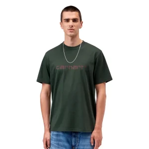 Carhartt WIP S/S Script T-Shirt Dark Scarab/Palisander