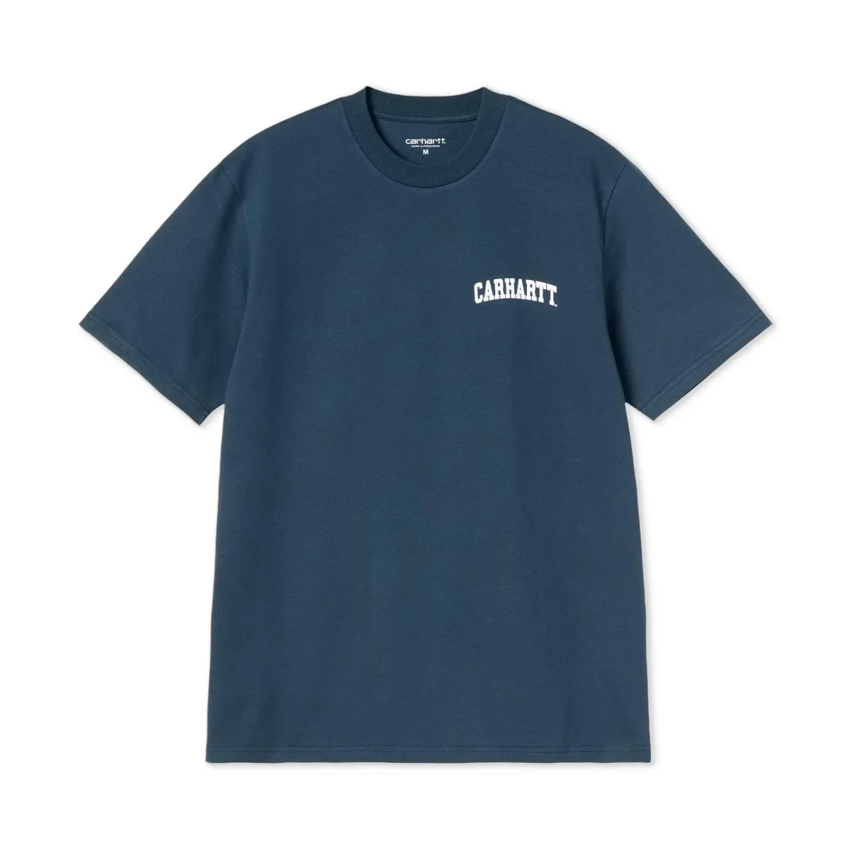 Carhartt WIP S/S University Script T-Shirt Blue River/White