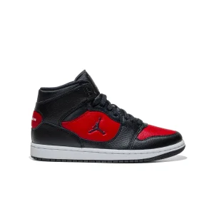 Jordan Court Connect Mid (GS) Black/Black-Gym Red-White