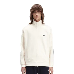 Fred Perry Contrast Tape Track Jacket Ecru/Navy