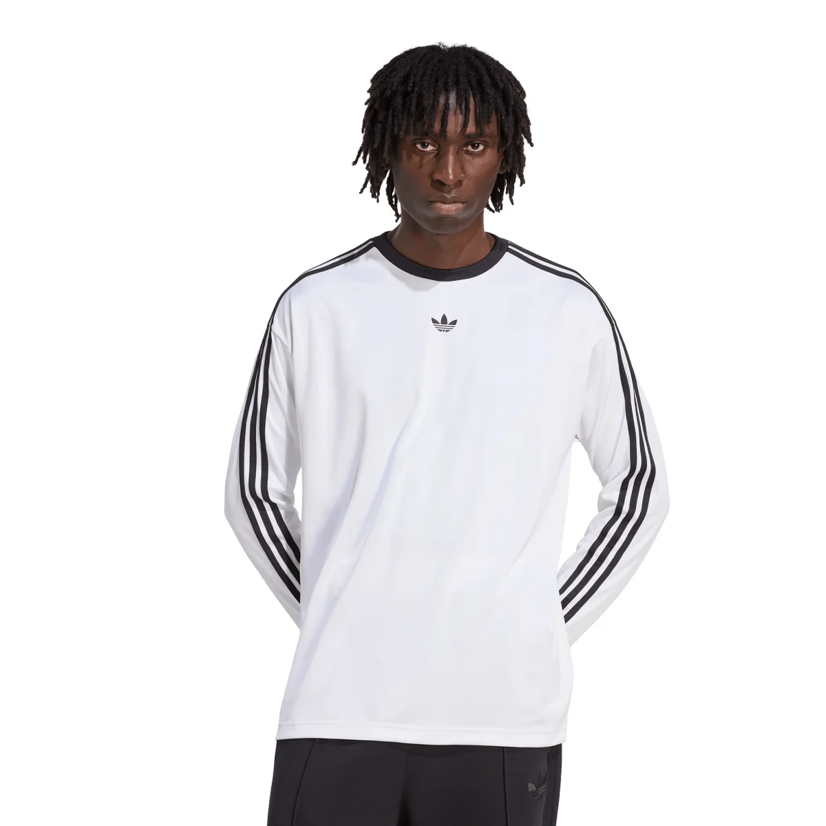 Adidas Originals Jacquard Jersey LS White/Black - Image 2