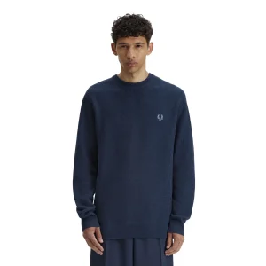 Fred Perry Textured Jumper Tennis Blue