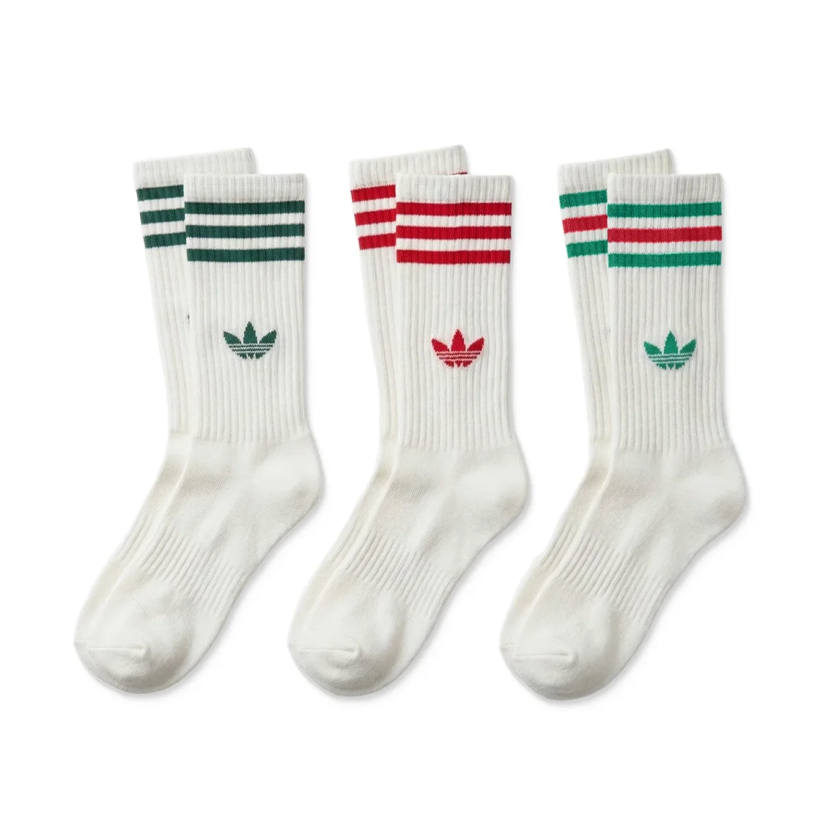 Adidas Originals 3S High Crew S 3P Off White/Off White - Image 2