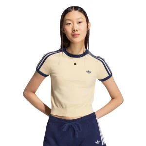 Adidas Originals Knit Tee Warm Vanilla/Night Indigo