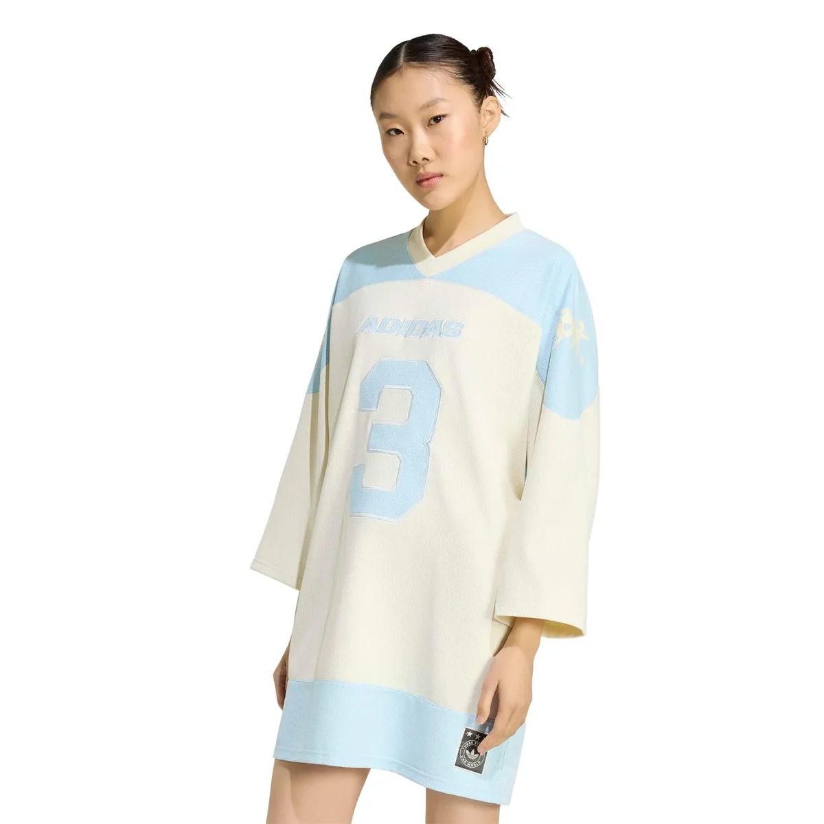 Adidas Originals Wms Jersey Dress Ice Blue - Image 2